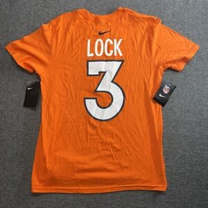 Nike NFL‎ Drew Lock #3 orange shirt kids size large